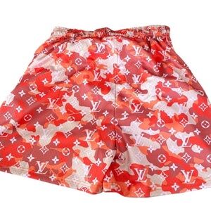 Asylum “Louis Vuitton “ Red Patterned  camo Shorts 2XL Authentic no tags NEW